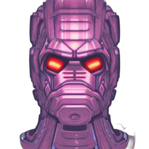 robot, face, mask, creature transparent PNG cut-out