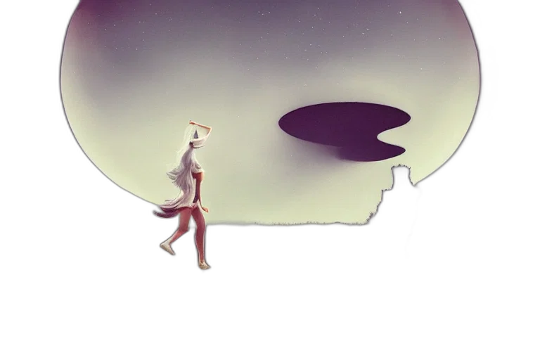 hat, staff, creature, robot transparent PNG cut-out