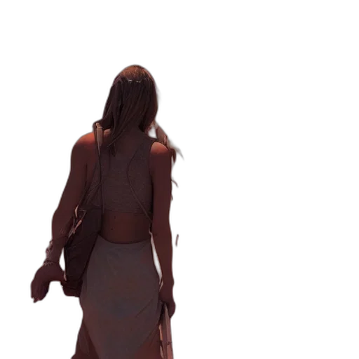 dress, staff, creature, jacket transparent PNG cut-out