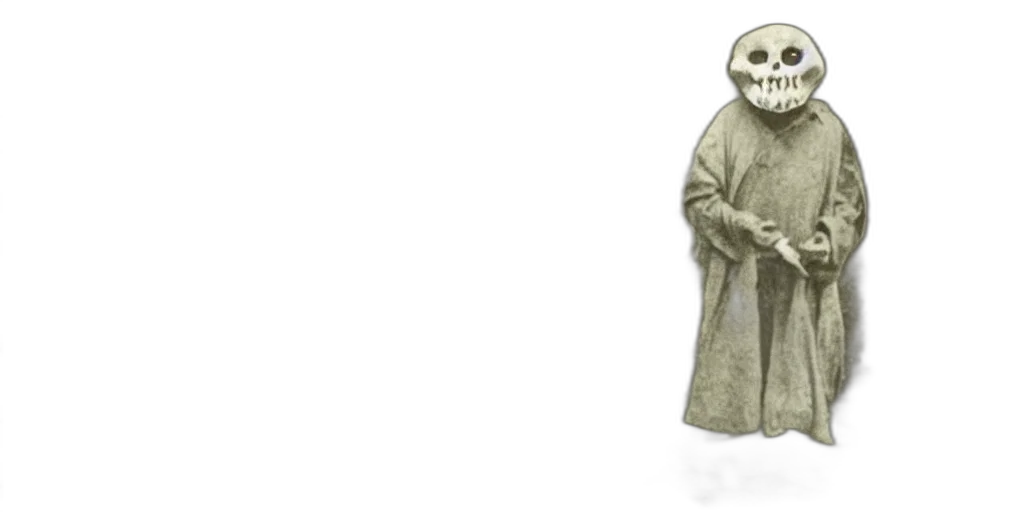 mask, jacket, staff, robot transparent PNG cut-out