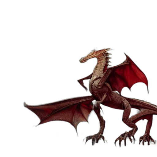 dragon, creature, animal, staff transparent PNG cut-out