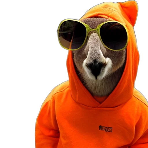 jacket, animal, neon, portrait transparent PNG cut-out