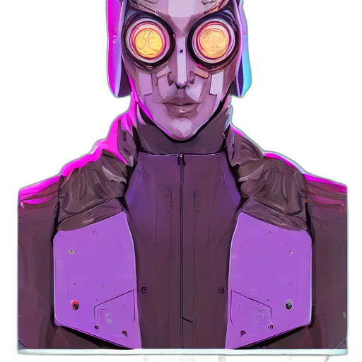 jacket, robot, mask, face transparent PNG cut-out
