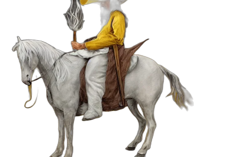 staff, dragon, animal, hat transparent PNG cut-out