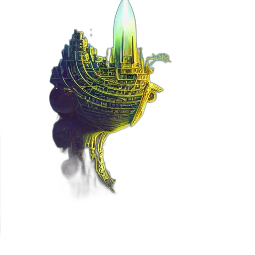 crown, dragon, weapon, staff transparent PNG cut-out