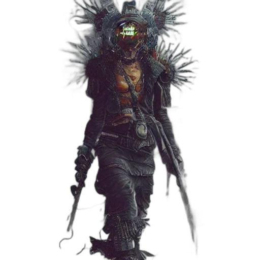 staff, mask, weapon, creature transparent PNG cut-out
