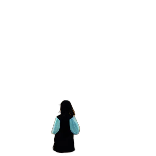 dress, jacket, staff, robot transparent PNG cut-out