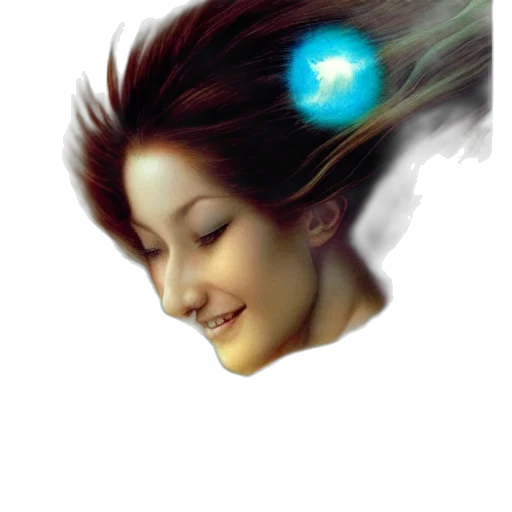 face, crown, hair, jewelry transparent PNG cut-out