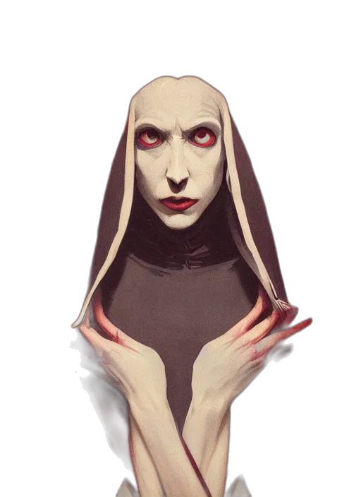 mask, creature, face, dress transparent PNG cut-out