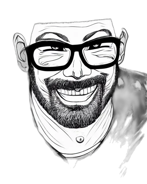 face, cartoon, pencil sketch, comic book art transparent PNG cut-out
