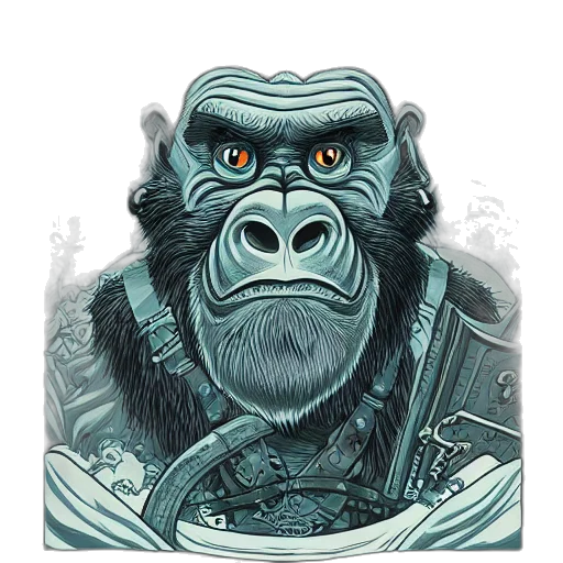 animal, face, creature, concept art transparent PNG cut-out