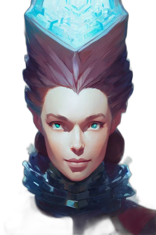 face, crown, staff, dragon transparent PNG cut-out