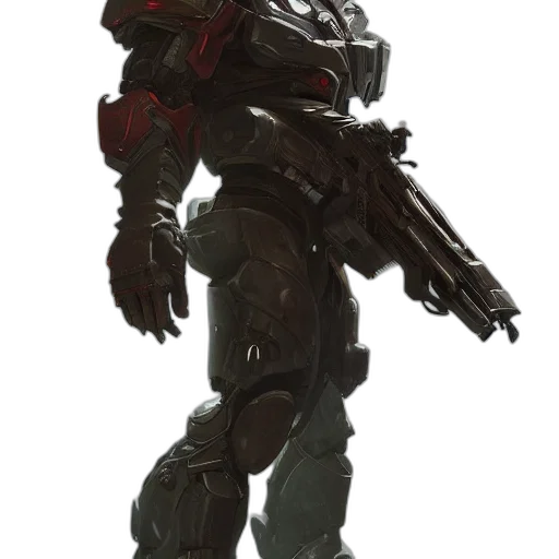 robot, weapon, creature, staff transparent PNG cut-out