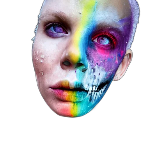 mask, face, robot, creature transparent PNG cut-out