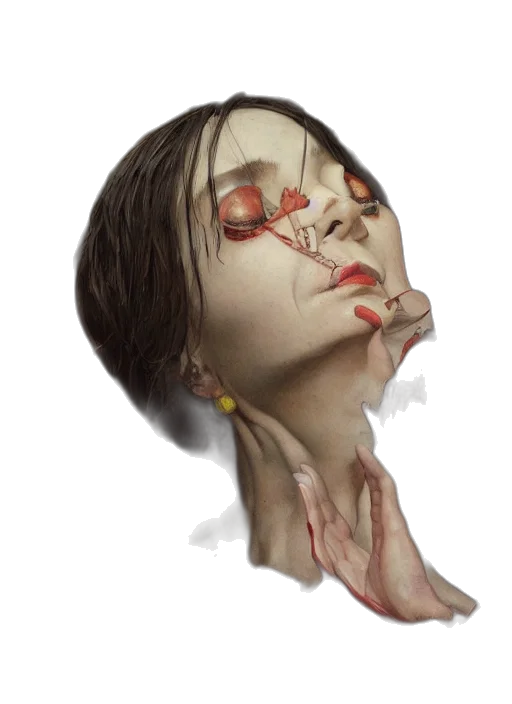 face, mask, jewelry, creature transparent PNG cut-out