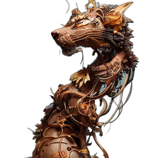 dragon, animal, creature, staff transparent PNG cut-out