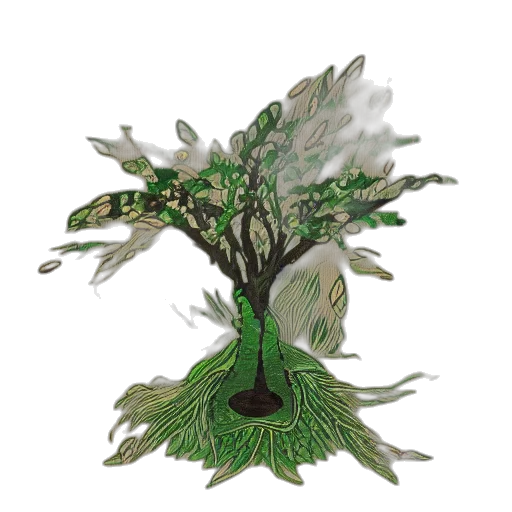 tree, crown, staff, hair transparent PNG cut-out