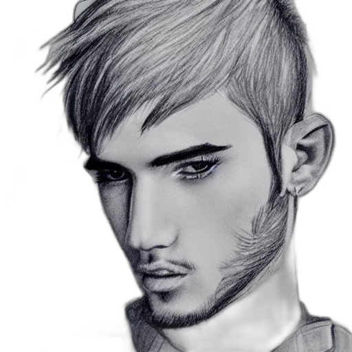 face, hair, dragon, photorealistic transparent PNG cut-out