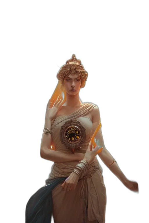 staff, dress, crown, weapon transparent PNG cut-out