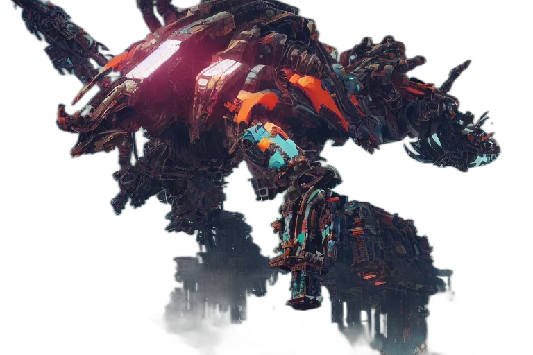 robot, dragon, weapon, creature transparent PNG cut-out