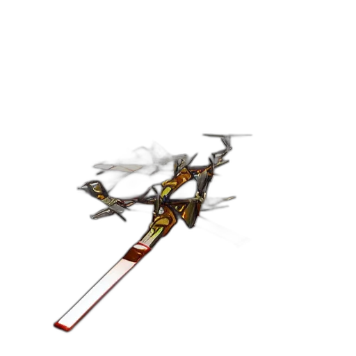 weapon, staff, sword, dragon transparent PNG cut-out