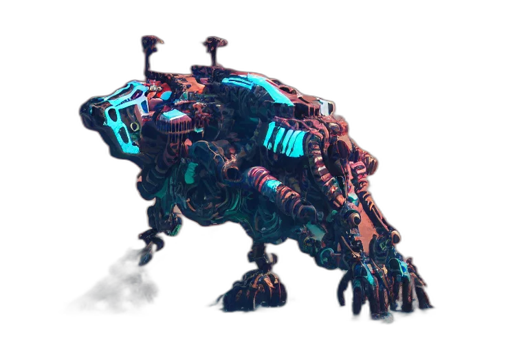 robot, creature, dragon, animal transparent PNG cut-out
