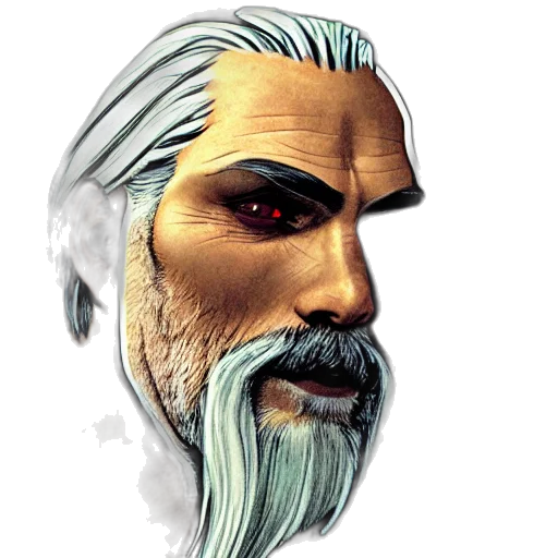 face, mask, staff, fantasy art transparent PNG cut-out
