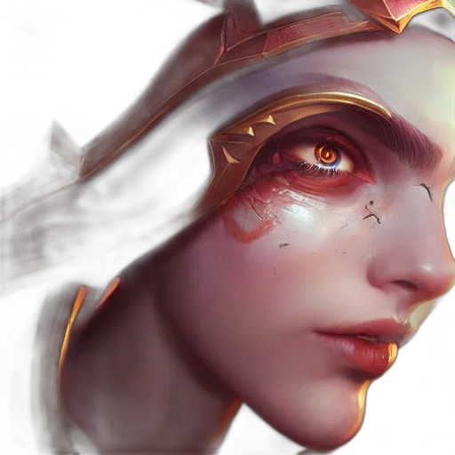 face, crown, mask, fantasy art transparent PNG cut-out