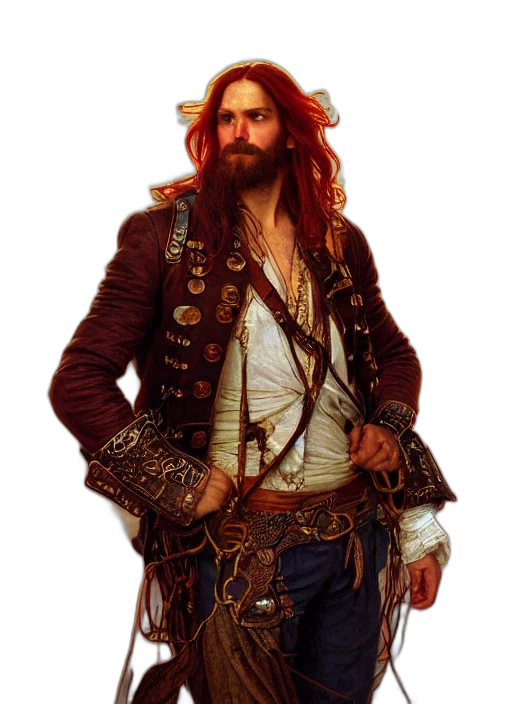 jacket, staff, concept art, fantasy art transparent PNG cut-out