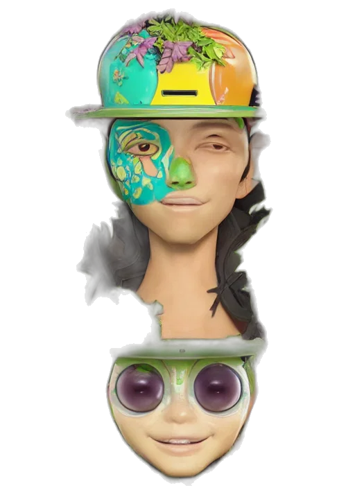mask, face, hat, concept art transparent PNG cut-out
