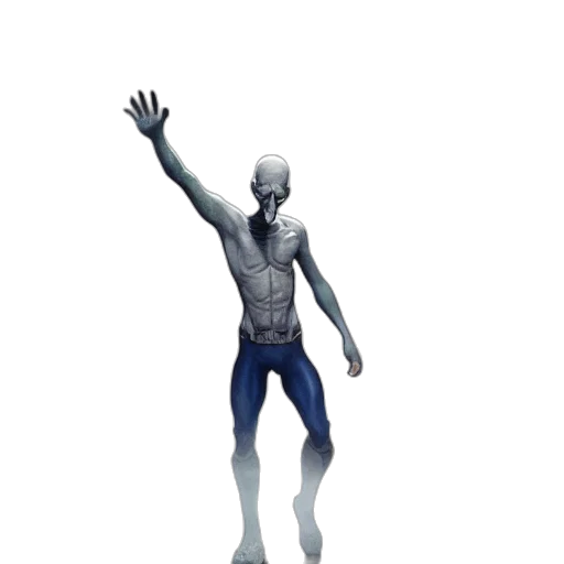 robot, creature, mask, weapon transparent PNG cut-out
