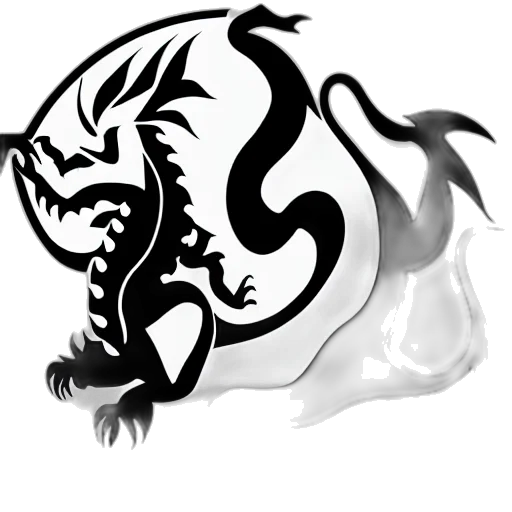 dragon, staff, animal, creature transparent PNG cut-out