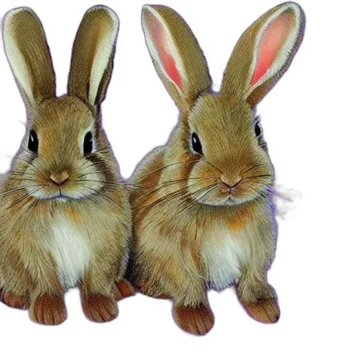 animal, photorealistic, watercolor, cute transparent PNG cut-out