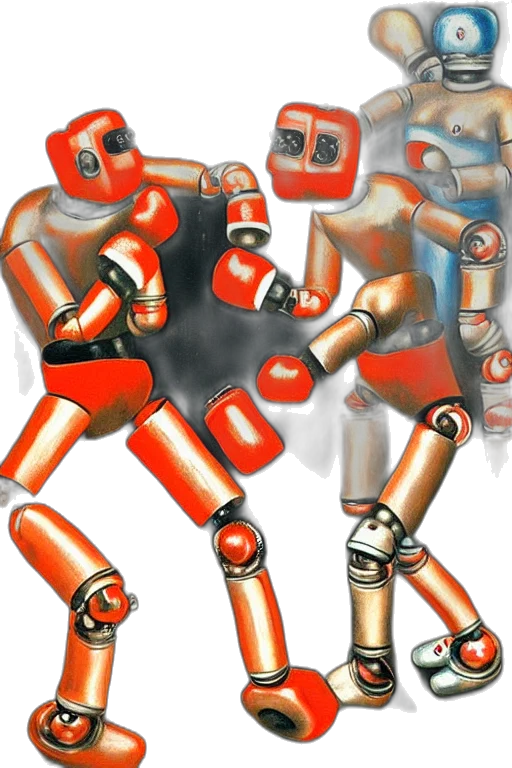 robot, weapon, concept art, 3d render transparent PNG cut-out
