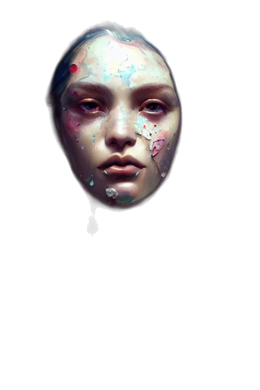 face, mask, jewelry, creature transparent PNG cut-out