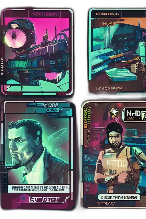 cyberpunk, concept art, comic book art, vaporwave transparent PNG cut-out