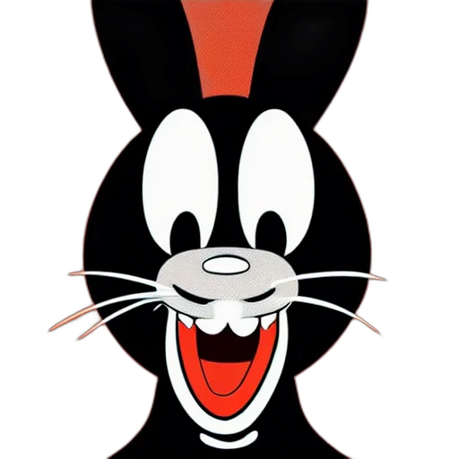 animal, face, cartoon, comic book art transparent PNG cut-out