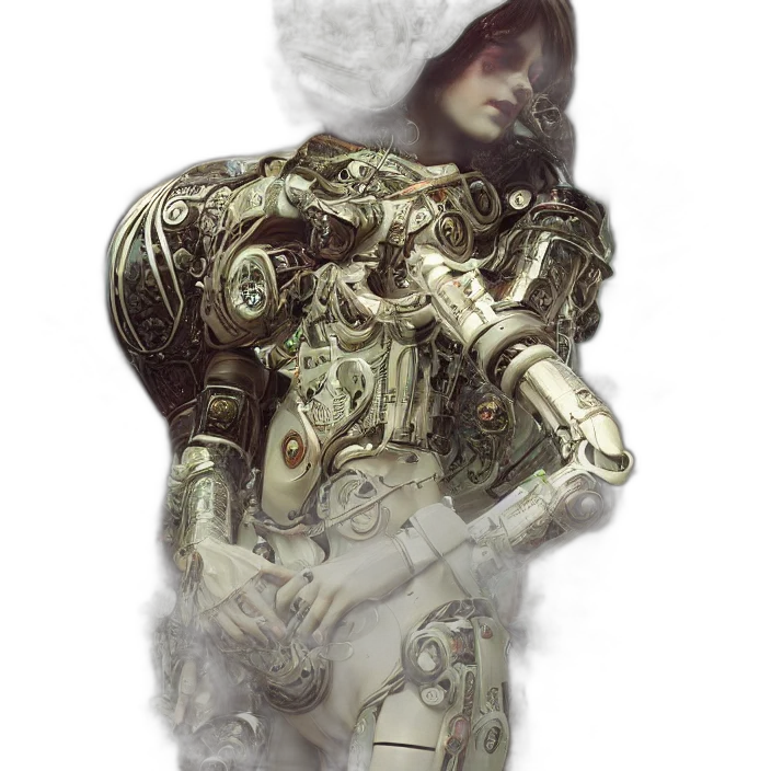 robot, weapon, mask, face transparent PNG cut-out