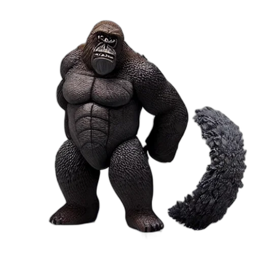 creature, animal, hair, 3d render transparent PNG cut-out
