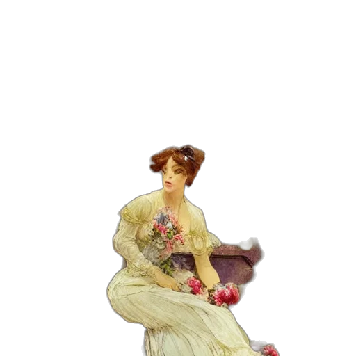 dress, staff, shoes, jewelry transparent PNG cut-out