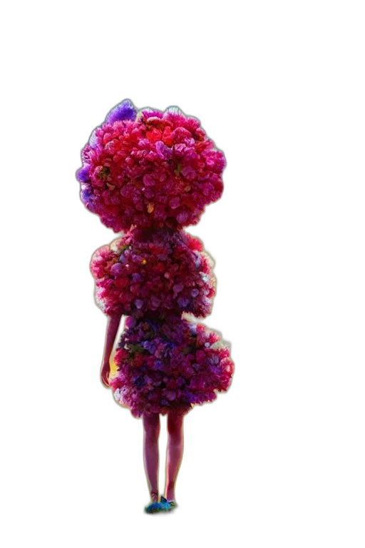 flower, dress, staff, crown transparent PNG cut-out