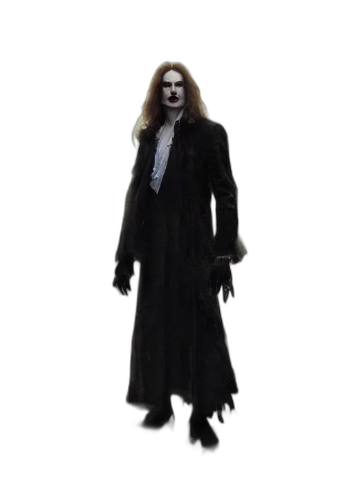 jacket, creature, staff, mask transparent PNG cut-out