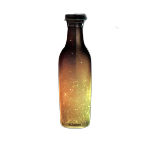 bottle, dress, 3d render, concept art transparent PNG cut-out