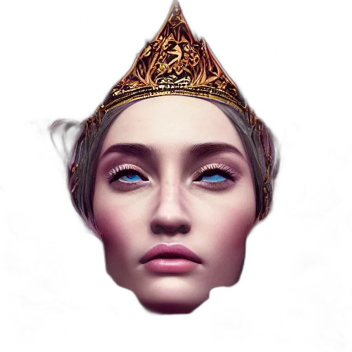 crown, face, mask, jewelry transparent PNG cut-out