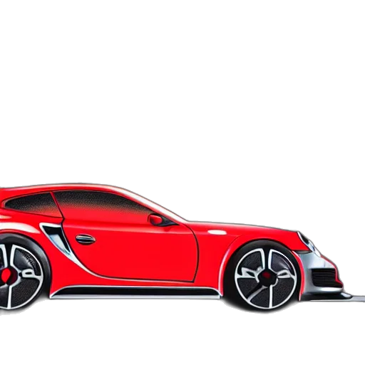 car, concept art, 3d render, photorealistic transparent PNG cut-out
