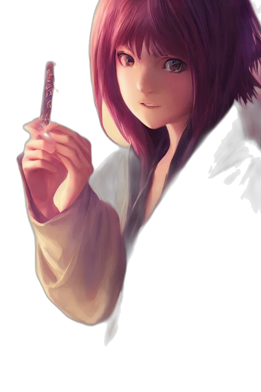 staff, sword, weapon, hair transparent PNG cut-out