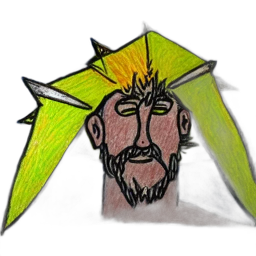 staff, face, crown, mask transparent PNG cut-out