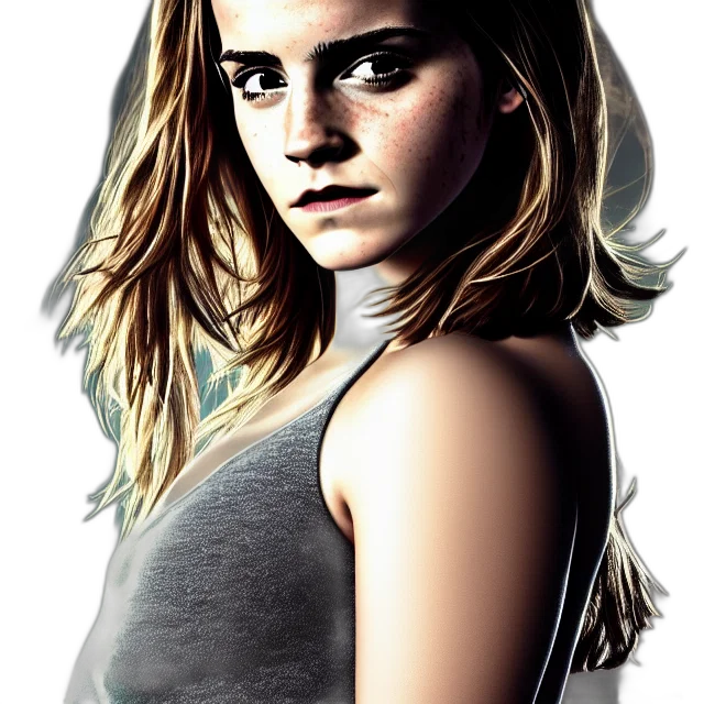 face, photorealistic, comic book art, cartoon transparent PNG cut-out