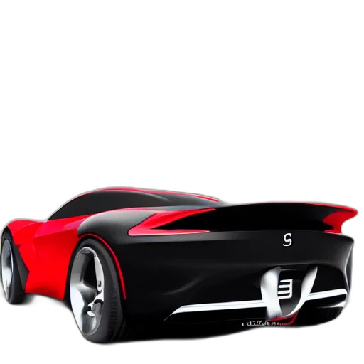car, 3d render, concept art, photorealistic transparent PNG cut-out