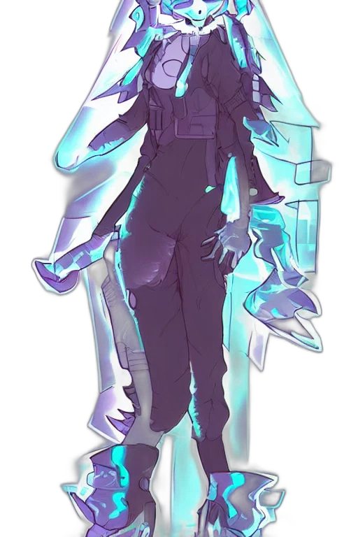 staff, robot, creature, jacket transparent PNG cut-out